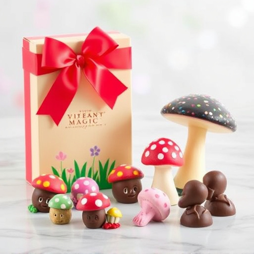 Vibrant Magic Mushroom Chocolates Collection
