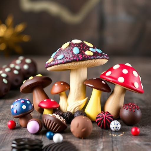 Vibrant Magic Mushroom Chocolates Collection