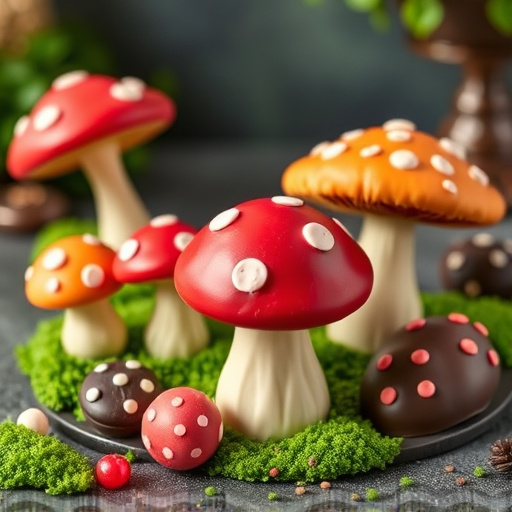 Vibrant Magic Mushroom Chocolates Collection