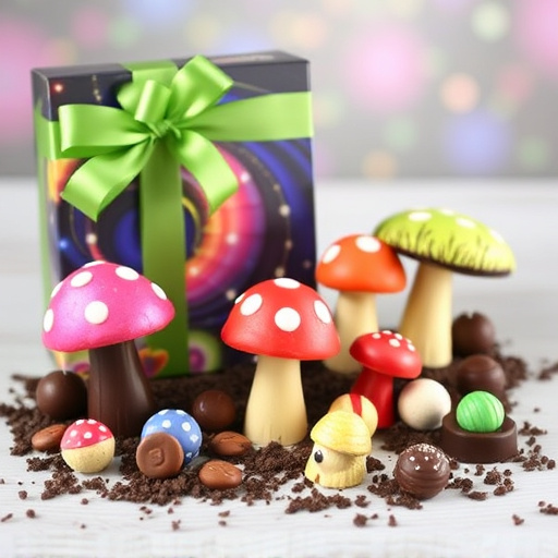 Vibrant Magic Mushroom Chocolates Collection