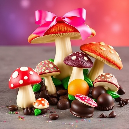 Vibrant Magic Mushroom Chocolates Collection