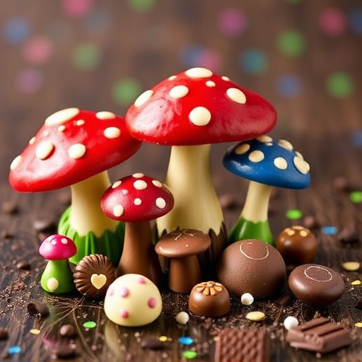 Vibrant Magic Mushroom Chocolates Collection