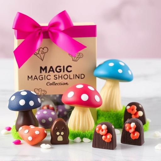 Vibrant Magic Mushroom Chocolates Collection