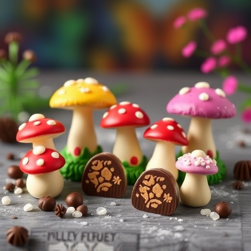 Vibrant Magic Mushroom Chocolates Collection