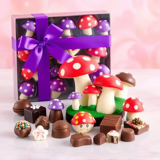 Vibrant Magic Mushroom Chocolates Collection