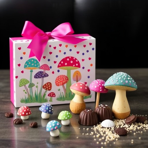 Vibrant Magic Mushroom Chocolates Collection