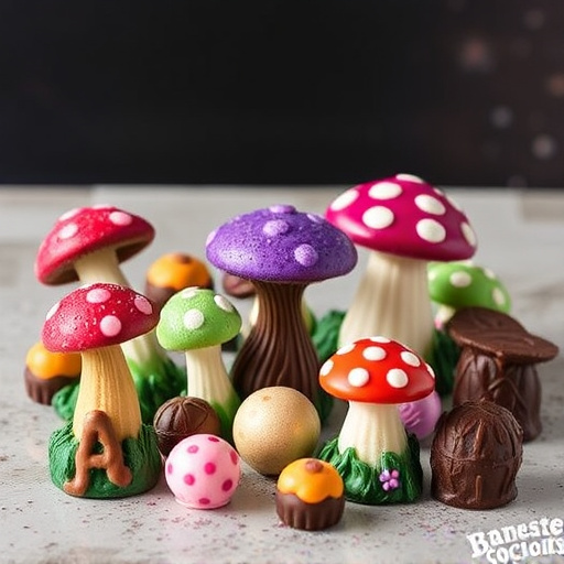 Vibrant Magic Mushroom Chocolates Collection