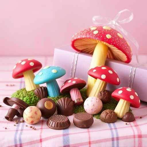 Vibrant Magic Mushroom Chocolates Collection