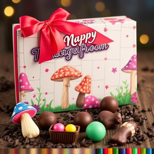 Vibrant Magic Mushroom Chocolates Collection