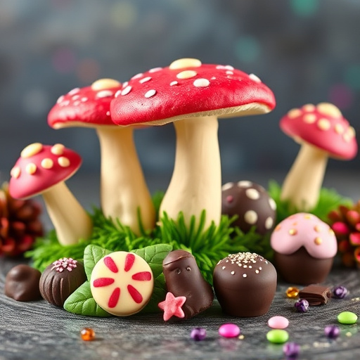Vibrant Magic Mushroom Chocolates Collection