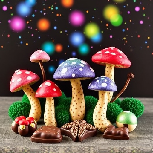 Vibrant Magic Mushroom Chocolates Collection