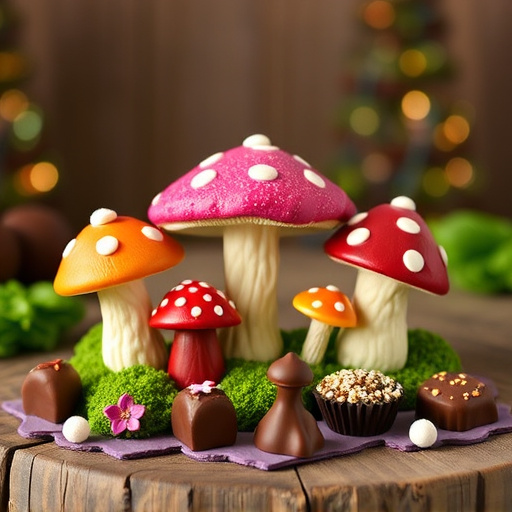 Vibrant Magic Mushroom Chocolates Collection