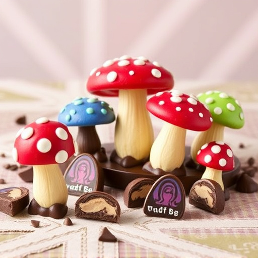 Vibrant Magic Mushroom Chocolates Collection