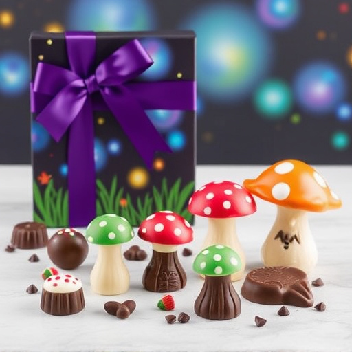 Vibrant Magic Mushroom Chocolates Collection