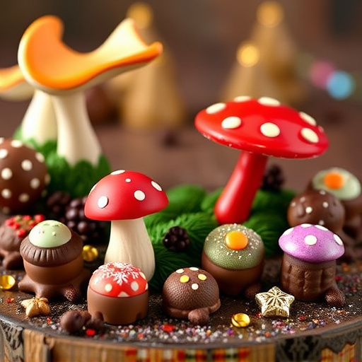 Vibrant Magic Mushroom Chocolates Collection