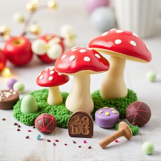 Vibrant Magic Mushroom Chocolates Collection
