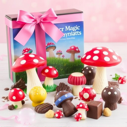 Vibrant Magic Mushroom Chocolates Collection