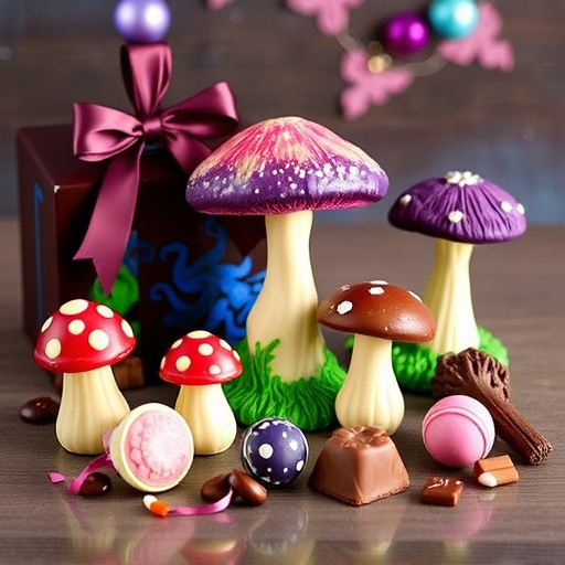 Vibrant Magic Mushroom Chocolates Collection