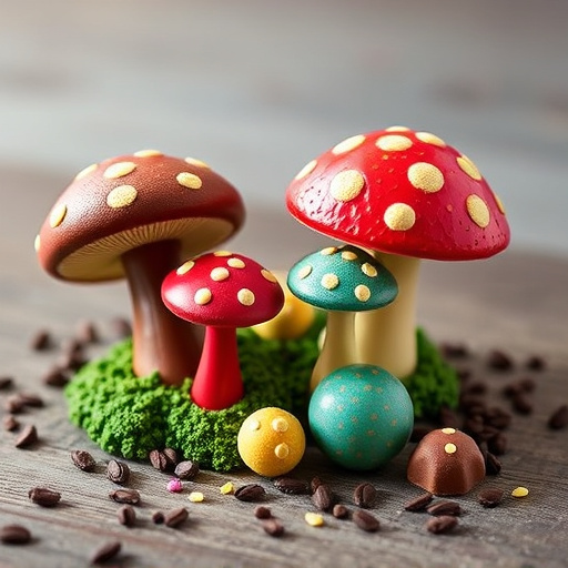 Vibrant Magic Mushroom Chocolates Collection