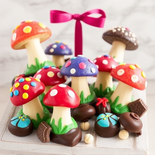 Vibrant Magic Mushroom Chocolates Collection