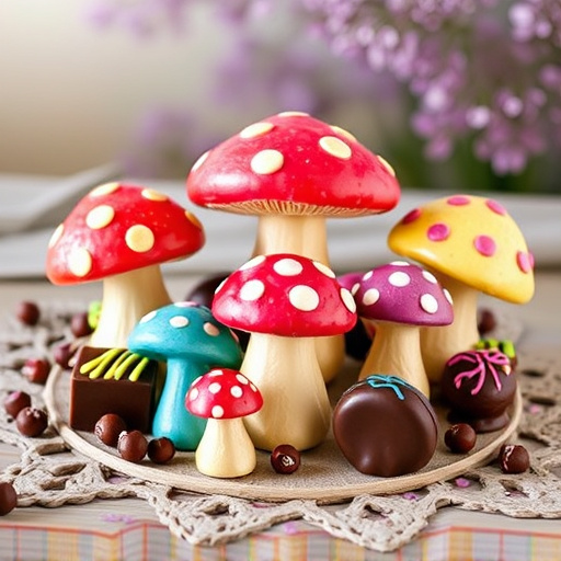 Vibrant Magic Mushroom Chocolates Collection