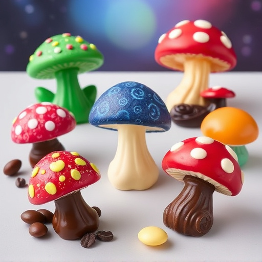 Vibrant Magic Mushroom Chocolates Collection