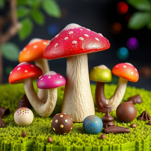 Vibrant Magic Mushroom Chocolates Collection