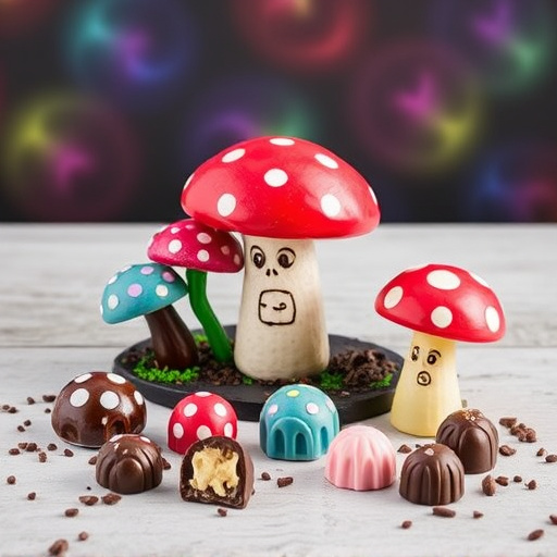 Vibrant Magic Mushroom Chocolates Collection