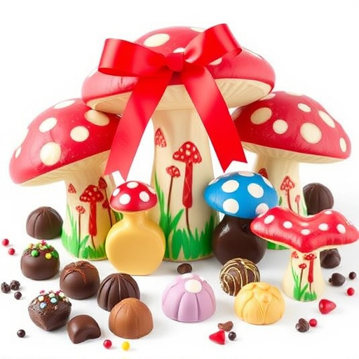 Vibrant Magic Mushroom Chocolates Collection