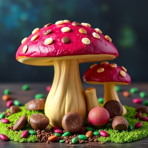 Vibrant Magic Mushroom Chocolates Collection