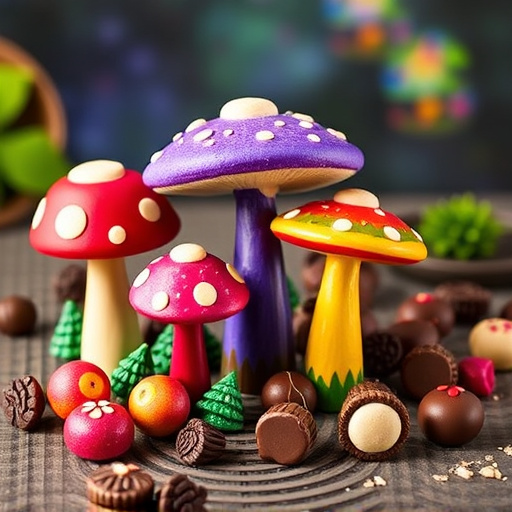 Vibrant Magic Mushroom Chocolates Collection