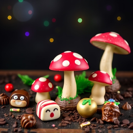 Vibrant Magic Mushroom Chocolates Collection