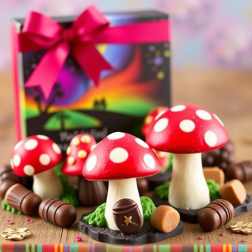 Vibrant Magic Mushroom Chocolates Collection