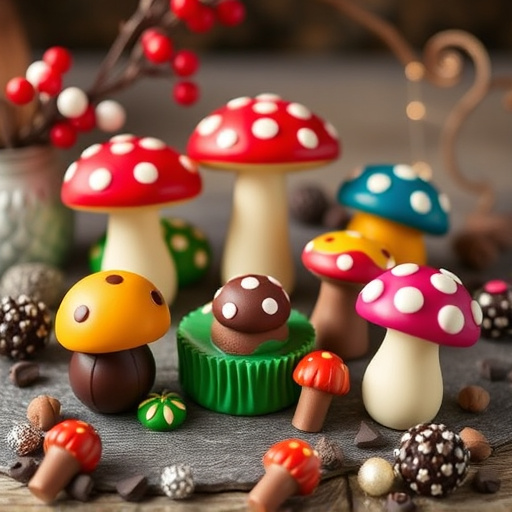 Vibrant Magic Mushroom Chocolates Collection