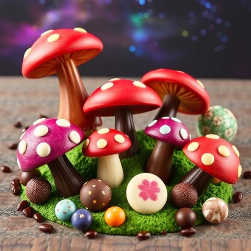 Vibrant Magic Mushroom Chocolates Collection