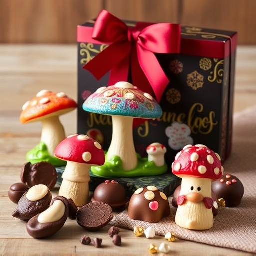 Vibrant Magic Mushroom Chocolates Collection