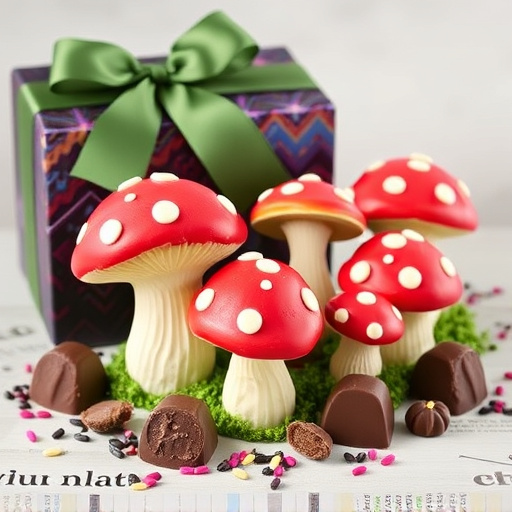 Vibrant Magic Mushroom Chocolates Collection