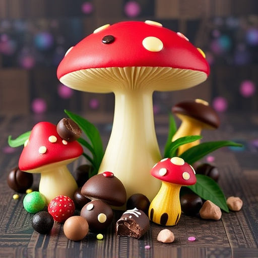 Vibrant Magic Mushroom Chocolates Collection