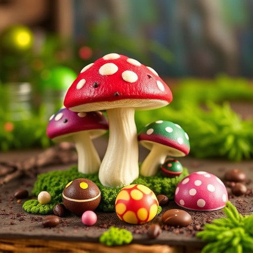 Vibrant Magic Mushroom Chocolates Collection