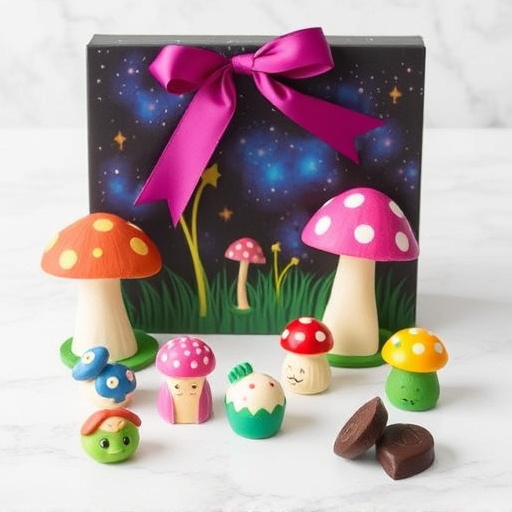 Vibrant Magic Mushroom Chocolates Collection