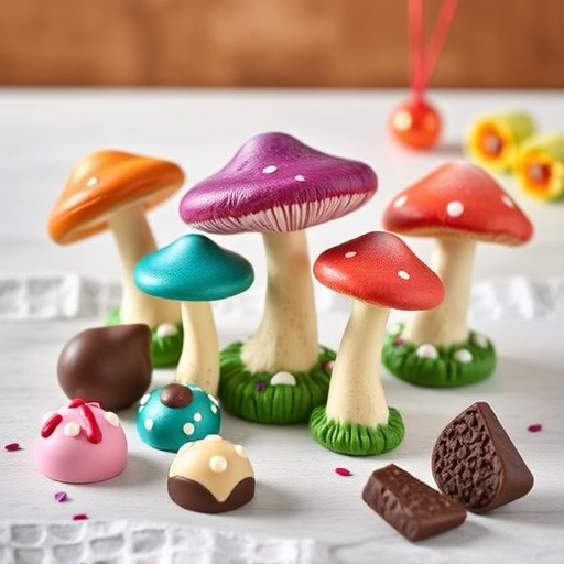 Vibrant Magic Mushroom Chocolates Collection