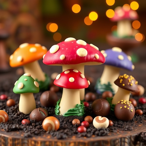 Vibrant Magic Mushroom Chocolates Collection