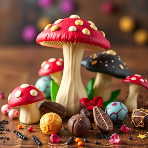 Vibrant Magic Mushroom Chocolates Collection
