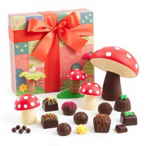Vibrant Magic Mushroom Chocolates Collection