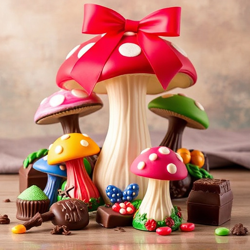 Vibrant Magic Mushroom Chocolates Collection