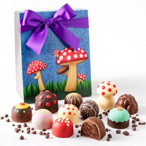 Vibrant Magic Mushroom Chocolates Collection