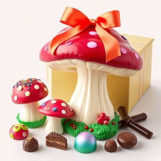 Vibrant Magic Mushroom Chocolates Collection