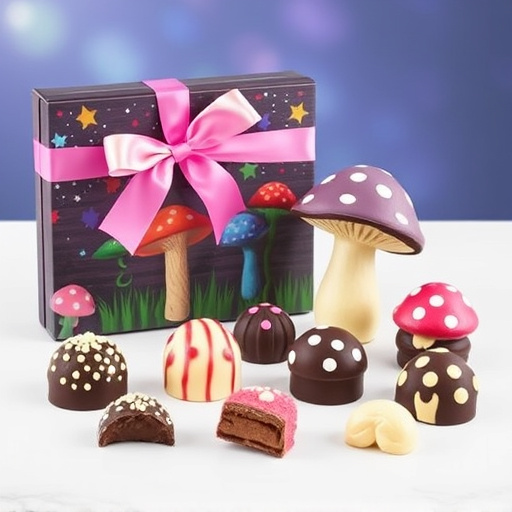 Vibrant Magic Mushroom Chocolates Collection
