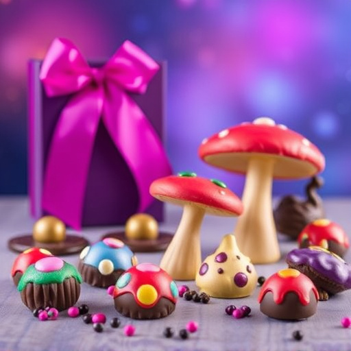 Vibrant Magic Mushroom Chocolates Collection