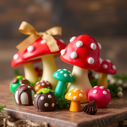 Vibrant Magic Mushroom Chocolates Collection